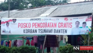 Sejumlah Relawan Pendukung Jokowi Buka Posko Pengobatan Gratis Untuk Korban Tsunami