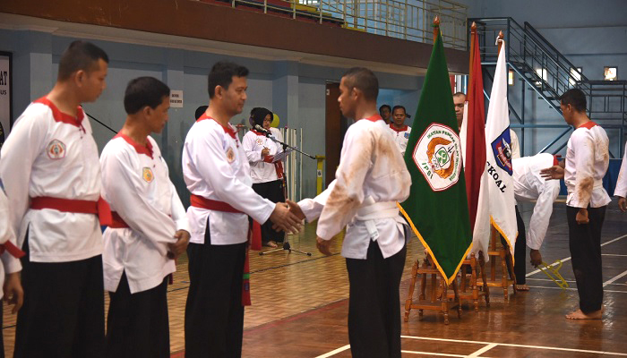 Cabang Khusus Merpati Putih Dharma Wiratama Seskoal Terima 142 Anggota Baru Kolat Perwira Mahasiswa, nusantaranewsco