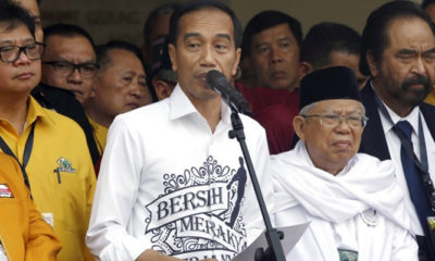 Capres Cawapres 01, Jokowi dan KH Ma'ruf Amin (Foto AFP)