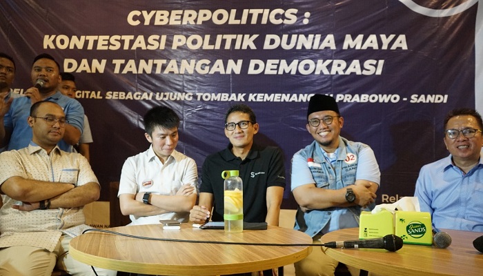 Sandiaga Instruksikan 7 Ribu Relawan Digital Prabowo-Sandi Menangkan Debat Putaran Pertama di Media Sosial, nusantaranewsco