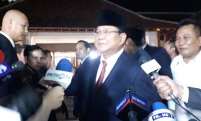 Capres nomor urut 02 Prabowo Subianto usai debat kedua capres. (FOTO: NUSANTARANEWS.CO/Adhon)