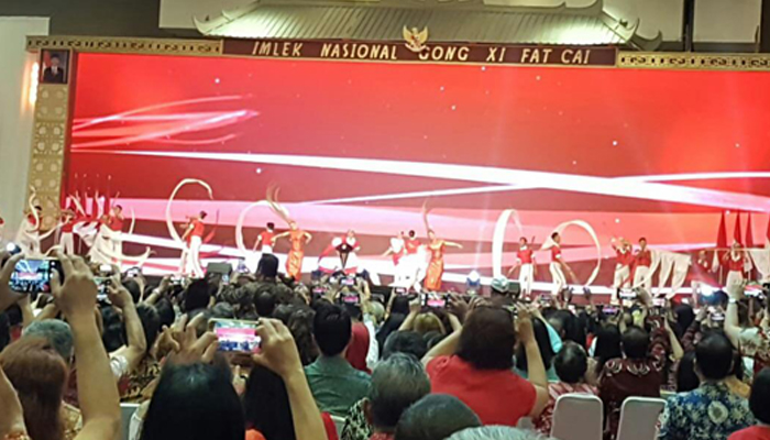 Nama Jokowi Berkumandang di Acara Imlek Nasional 2019 (Foto by KJ)