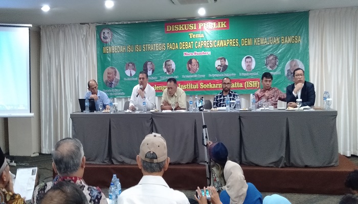 Diskusi bertajuk Membedah Isu Strategis pada Debat Capres-Cawapres Demi Kemajuan Bangsa di kawasan Cikini, Jakarta Pusat, Selasa (27/2/2019). (Foto: