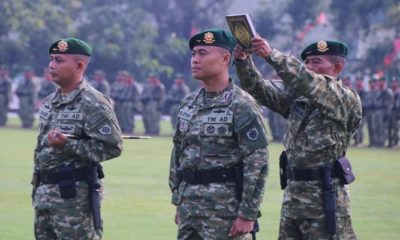 Kegiatan upacara serah terima jabatan Komandan Batalyon Infanteri Para Raider 501/BY dari Letkol Inf Eko Antoni Chandra Listianto (Pejabat Lama) kepada Letkol Inf Resa Wahyu Pudji Setiawan (Pejabat Baru) yang diikuti sekitar 600 orang, Jumat (8/2/2019). (Foto: Istimewa)