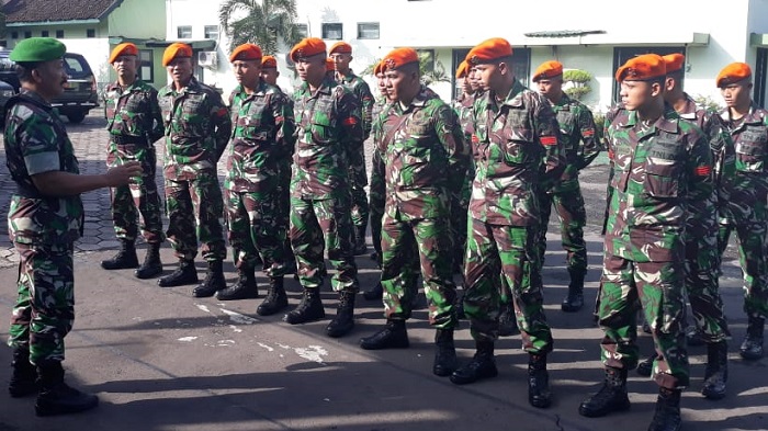 3 Matra TNI Termasuk Paskhas Siap Amankan Pemilu di jember. (FOTO: NUSANTARANEWS.CO?Siswadi)