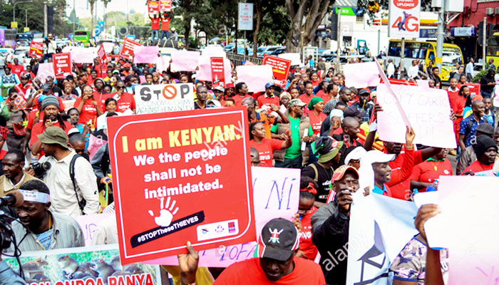 Demonstrasi di Kenya