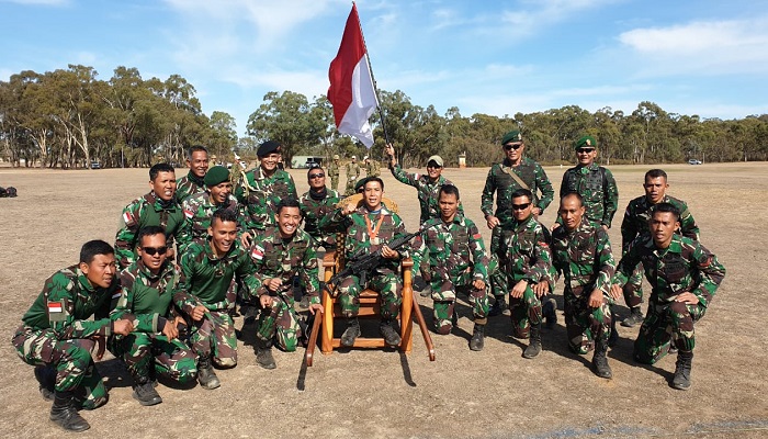 TNI AD juara lomba tembak AASAM 2019 sehingga tercatat sebagai pemenang sebanyak 12 kali berturut-turut. (Foto: Istimewa)