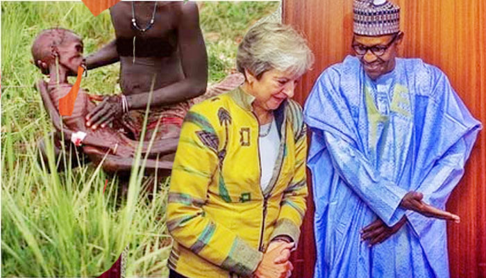 Theresa May dan Presiden Nigeria Muhammadu Buhari