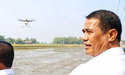 Pertanian Indonesia ke depan menggunakan Drone. (FOTO: Dok. Kementan)