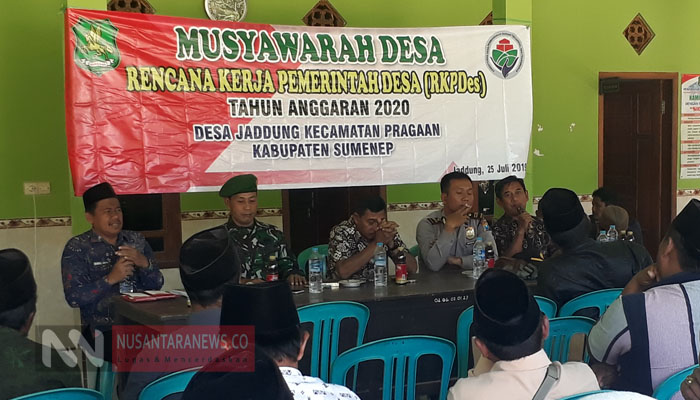 Pemdes Jaddung Sumenep Gelar Musdes RKPDes Tahun 2020. (Foto: Mahdi/Nusantaranews.co)