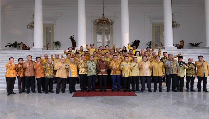 Partai Golkar nyatakan solid dukung kepemimpinan Jokowi-Ma’ruf Amin. (Foto: Setya N/NUSANTARANEWS.CO)
