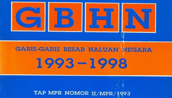 GBHN (Garis Besar Haluan Negara) (Foto Istimewa)