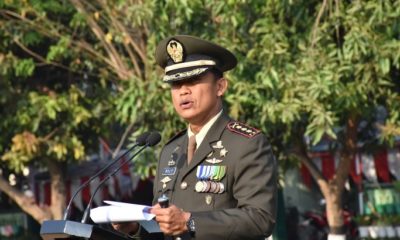 Kolonel Ruly Chandrayadi Pimpin Upacara Kemerdekaan. (FOTO: NUSANTARANEWS.CO)