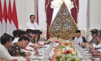 rapat perdana, kabinet indonesia maju, presiden jokowi, para menteri, nusantaranews