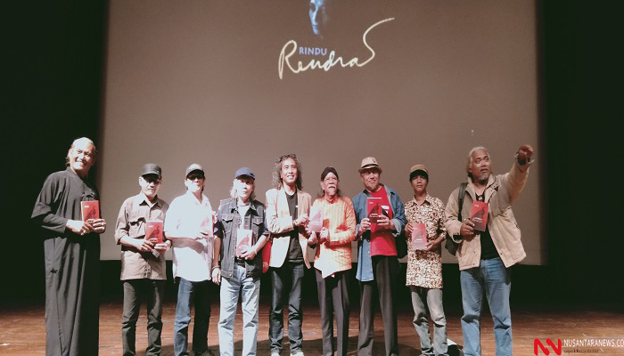Peluncuran antologi puisi berjudul Antologi Puisi untuk Rendra: Rindu Rendra Gedung Pusat Perfilman Usmar Ismail, Jl HR Rasuna Said, Jakarta Selatan, Rabu (6/11/2019). (Foto: NUSANTARANEWS.CO)