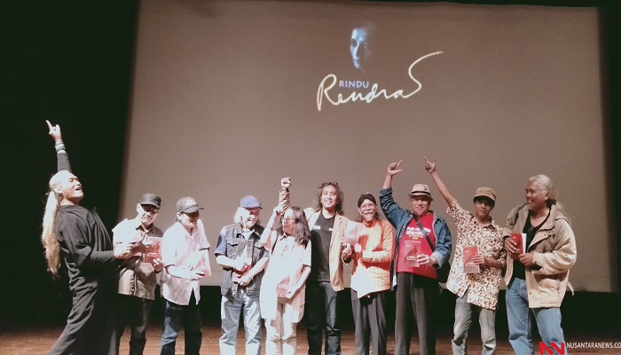 Peluncuran antologi puisi berjudul Antologi Puisi untuk Rendra: Rindu Rendra Gedung Pusat Perfilman Usmar Ismail, Jl HR Rasuna Said, Jakarta Selatan, Rabu (6/11/2019). (Foto: NUSANTARANEWS.CO)