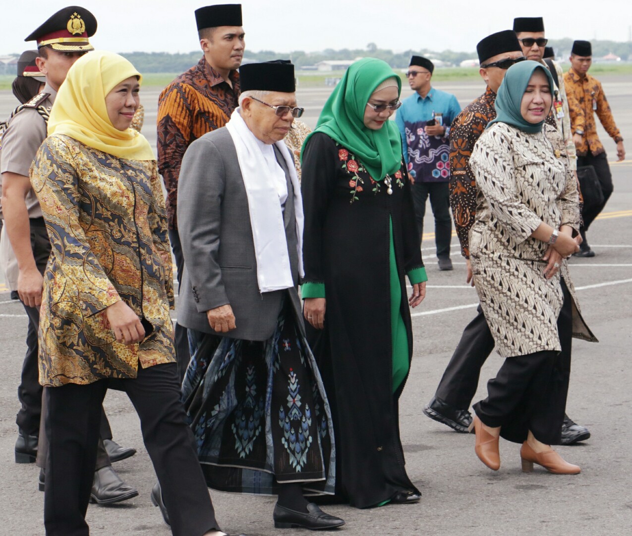 Wapres RI Ma'ruf Amin melakukan kunjungan ke Jatim, Kamis (23/1/2020).