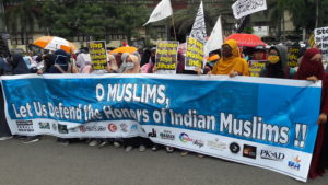 Demo Ansharu Syariah Tolak Kekerasan Terhadap Muslim India