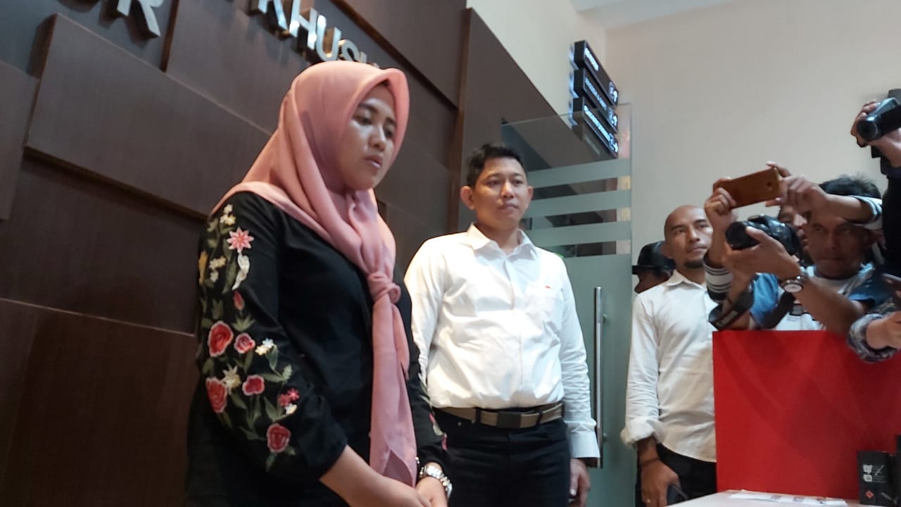Posting Hoax Corona Di Jatim, Polda Jatim Tangkap Ibu Rumah Tangga. (foto: nusantaranews.co/Setya) 
