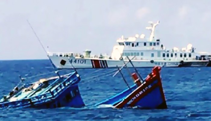 Ganas, Cina kembali tenggelamkan kapal Vietnam di Laut Cina Selatan (LCS).