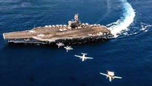 Angkatan Laut Cina Tonton Latihan Perang Group Serang Kapal Induk Amerika di LCS