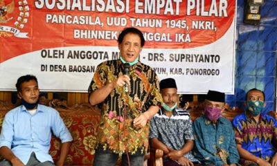 Legislator Partai Gerindra berharap warga Ponorogo aplikasikan empat pilar MPR RI.