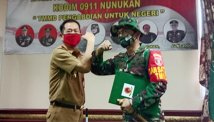 TMMD Wiltas ke 108 Tahun 2020 di Kabupaten Nunukan Resmi Dibuka.