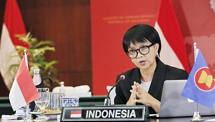 ertemuan virtual Menteri Luar Negeri ASEAN dibuka.