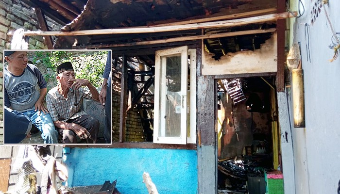4 rumah habis terbakar di Gang Nangka Rancabali Kelurahan Muka Kecamatan Cianjur, Jawa Barat
