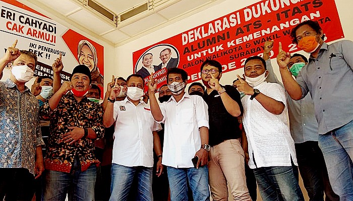Pilih Bolo Dewe, IKBA ITATS dukung ErJi di Pilwali Surabaya.