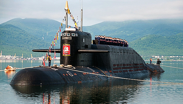 Kapal selam nuklir Akula-I Rusia setelah upgrade.