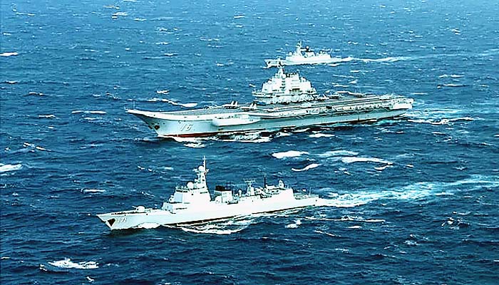 USS Mustin berangkat, armada serang Kapal Induk Cina melintas Selat Taiwan.