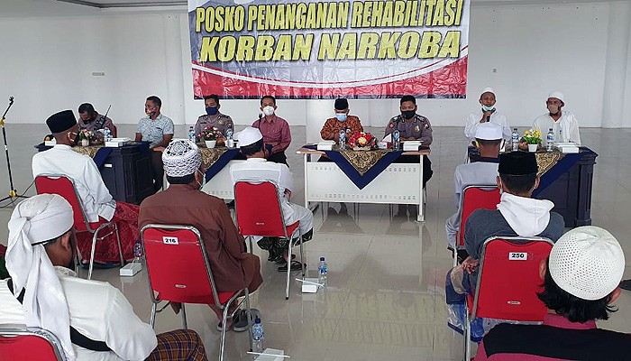 Penutupan program rehabilitasi penyalahguna narkoba di Islamic Center Sumenep.