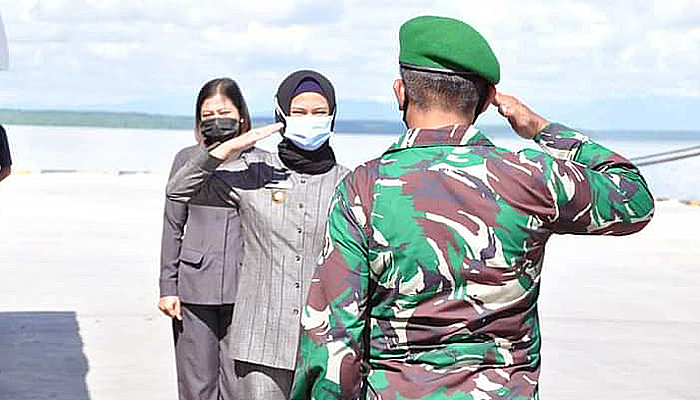 Bupati Nunukan sambut Batalyon Arhanud 16/Sula Bhuana Cakti.