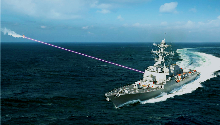 Amerika memasang senjata laser pertama yang terintegrasi dengan perusak Arleigh Burke.