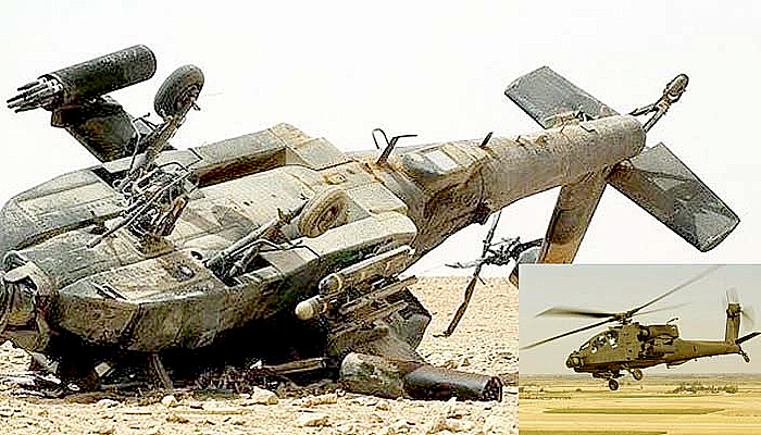 Perang Yaman: Helikopter serang AH-64 Apache pun berguguran.