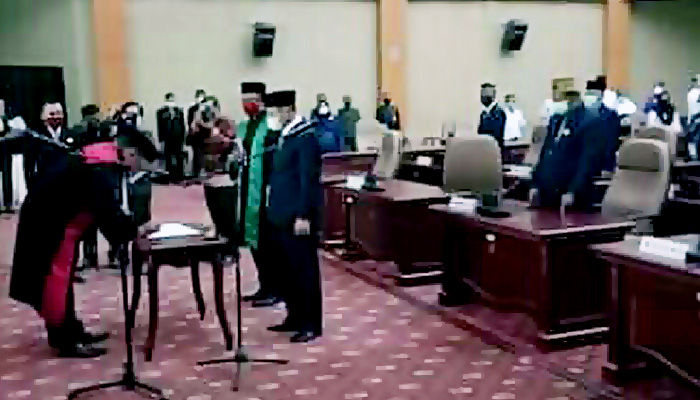 Saleh resmi dilantik sebagai Wakil Ketua DPRD Nunukan.