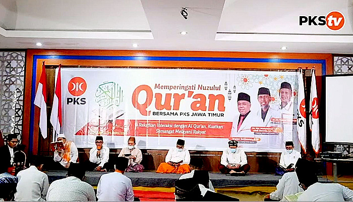 Khataman bersama PKS Jatim, Irwan: Al Qur’an beri apirit melayani rakyat.