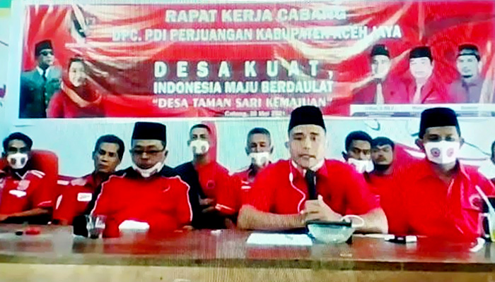 PDIP Aceh sukses laksanakan Rakercab di 23 Kabupaten/Kota.