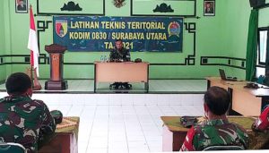 Dandim Surabaya Utara Resmikan Pelaksanaan Latihan Teknis Teritorial