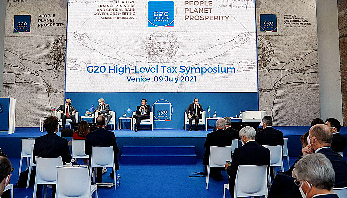 G20 sepakati pajak perusahaan global minimum 15%.