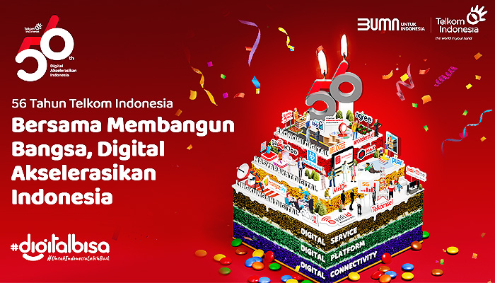 56 Tahun Telkom Komitmen Wujudkan Kedaulatan Digital Indonesia