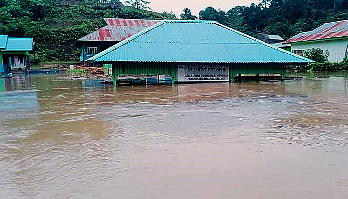 Bupati Nunukan Respon Cepat Segera Ambil Tindakan Terlakait Banjir Sungai Pansiangan