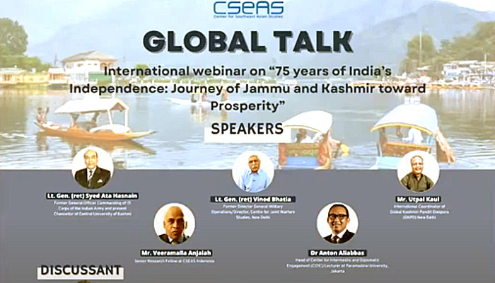 Catatan dari Webinar Internasional CSEAS: Perjalanan Panjang Jammu dan Kashmir Menuju Kemakmuran