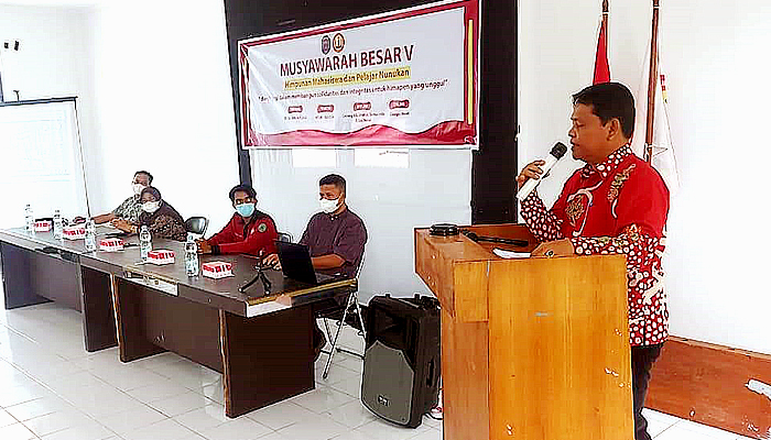Wakil Bupati Nunukan berikan motivasi kepada peserta Mubes HIMAPEN.