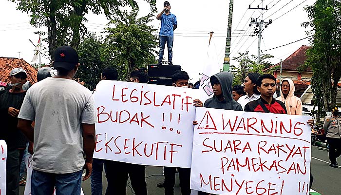 Jelang penetapan wabup, FAMAS gelar aksi domontrasi tolak Fattah Jasin