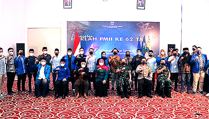 Gubenur Jawa Timur hadir di peringatan Harlah PMII ke 62 se-Jawa Timur