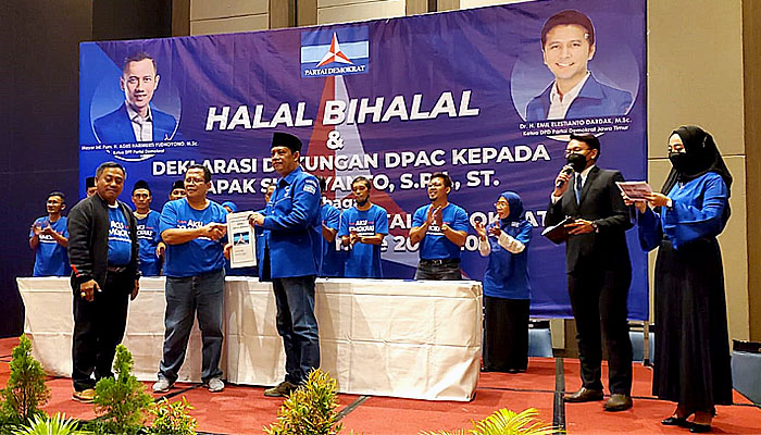Mayoritas PAC beri dukungan, calon ketua Demokrat Gresik Supriyanto bantah merusak marwah partai.