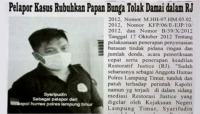 Ssstt....!! Ada Polisi Hello-Kity Pembohong di Polres Lampung Timur