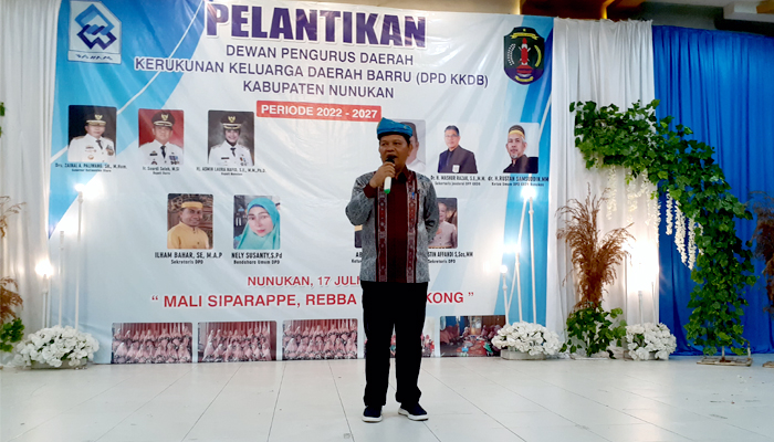 Wakil Bupati Nunukan hadiri pelantikan DPD KKDB Nunukan.